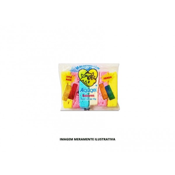 DOCE - ALGAGEL - 45g MARSHMALLOW COLORIDO - CX48